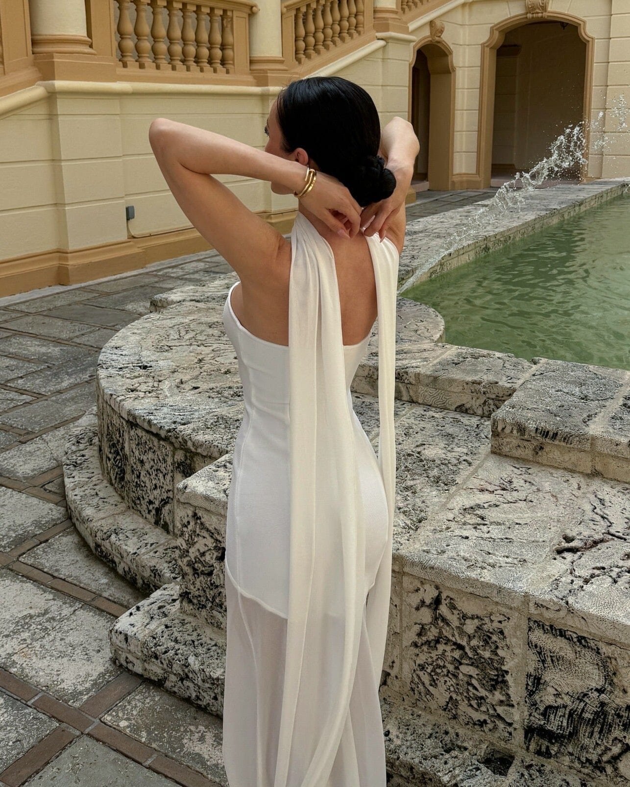 Isa White Maxi Dress