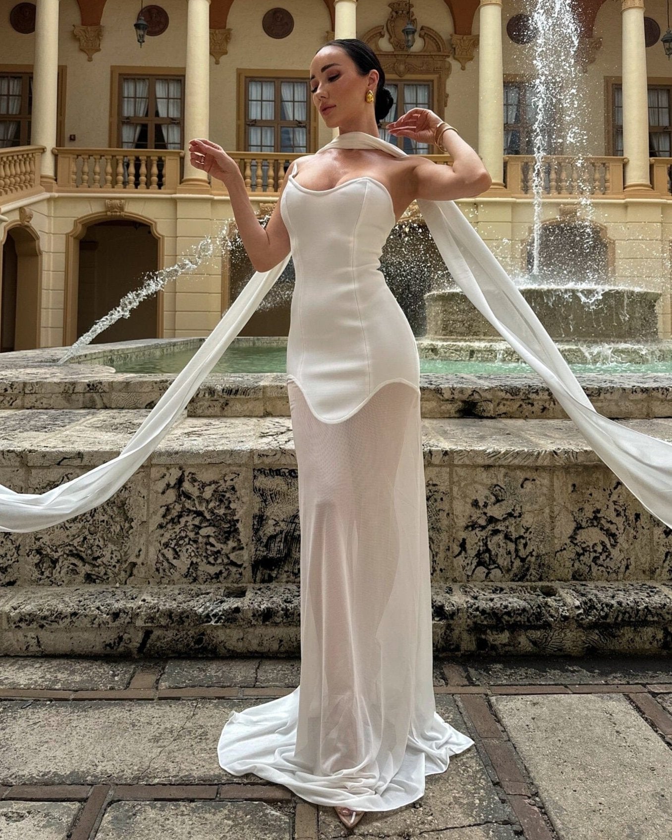 Isa White Maxi Dress