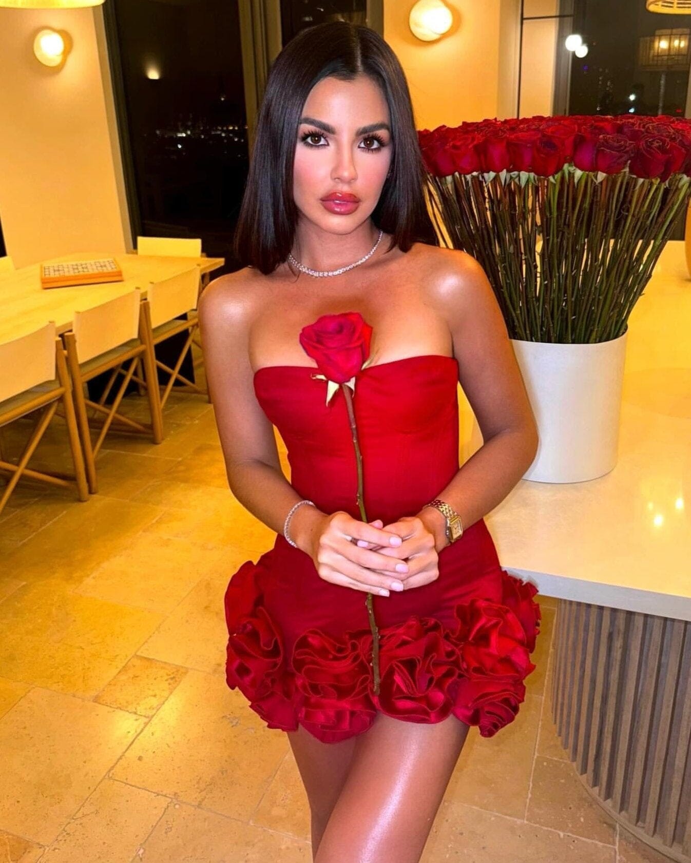 Steff Red Mini Dress