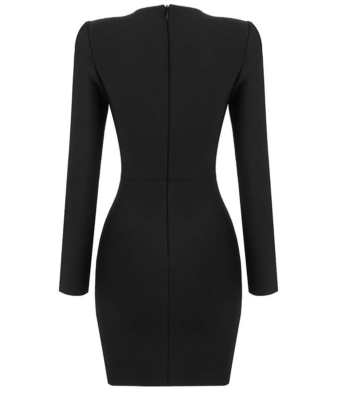 Malika Black Mini Dress