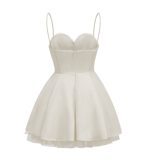 Saski Cream Mini Dress
