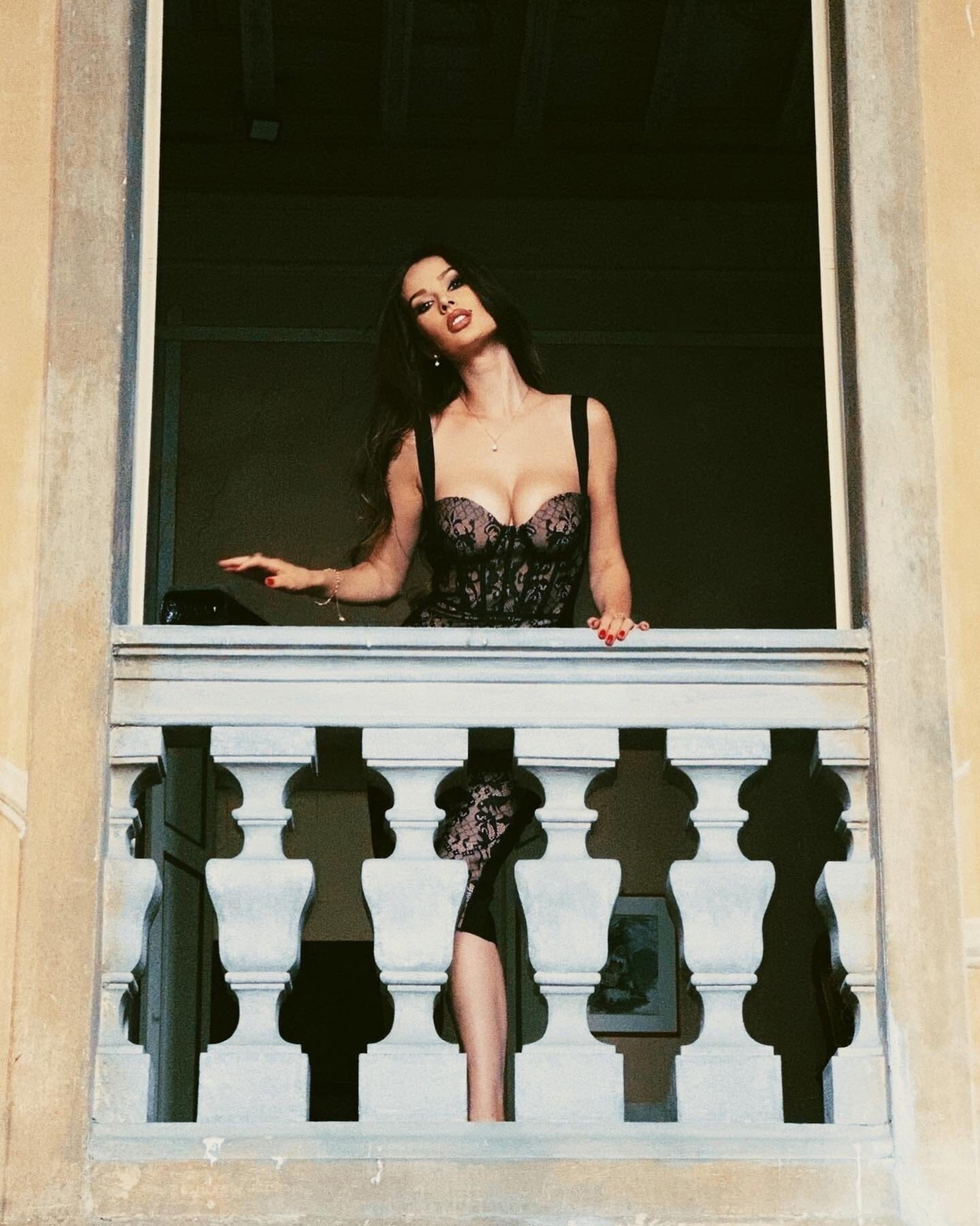 Dacia Black Midi Dress