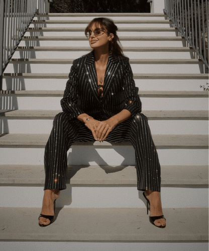 Janeva Black Two Piece Set
