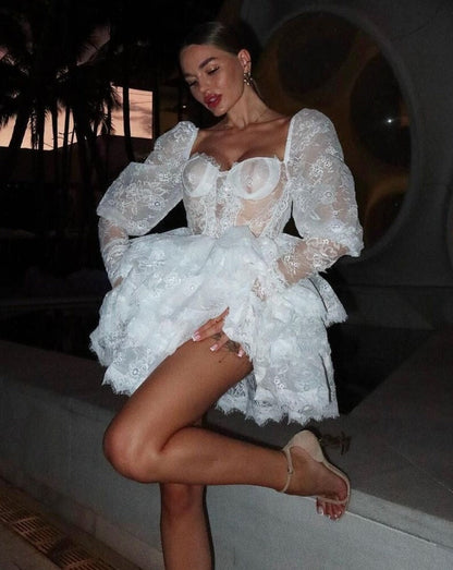 Hana White Mini Dress