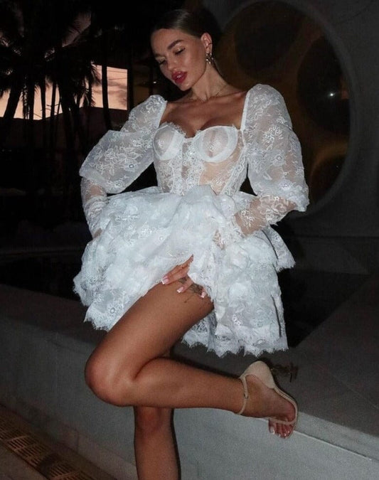 Hana White Mini Dress