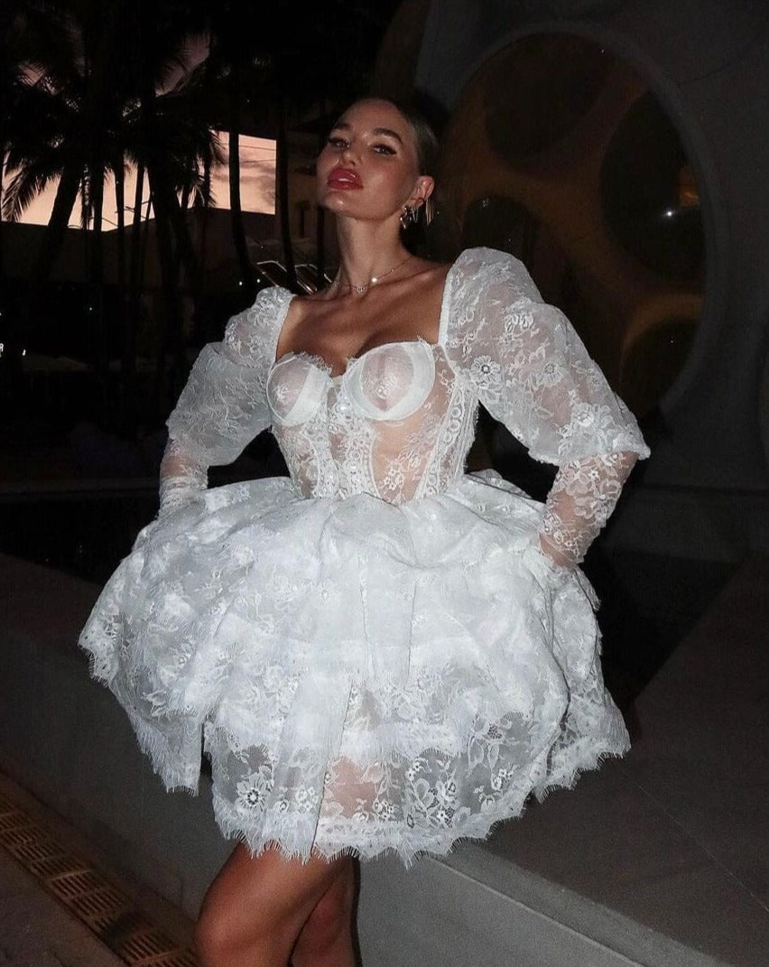 Hana White Mini Dress