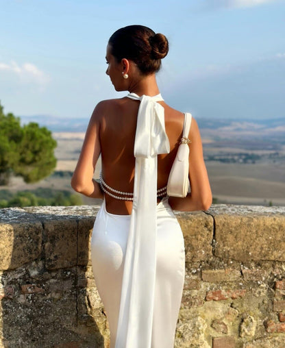 Romani White Maxi Dress