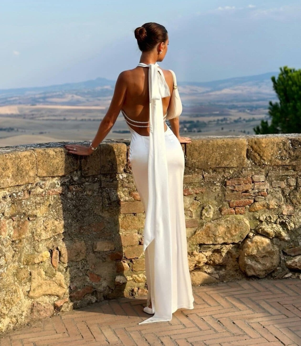 Romani White Maxi Dress