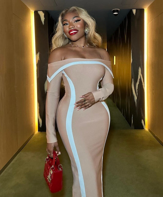 Wendi Beige Maxi Dress