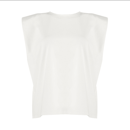 Melba White Tee