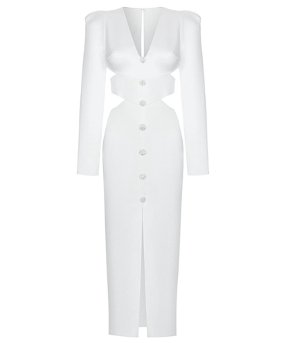 Lalita White Midi Dress