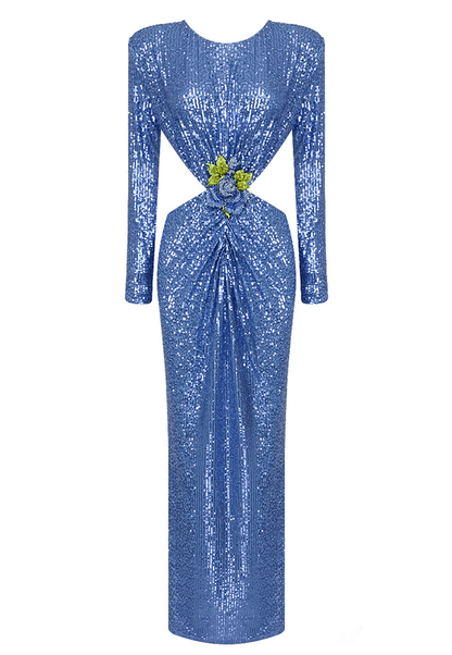 Mirva Blue Maxi Dress