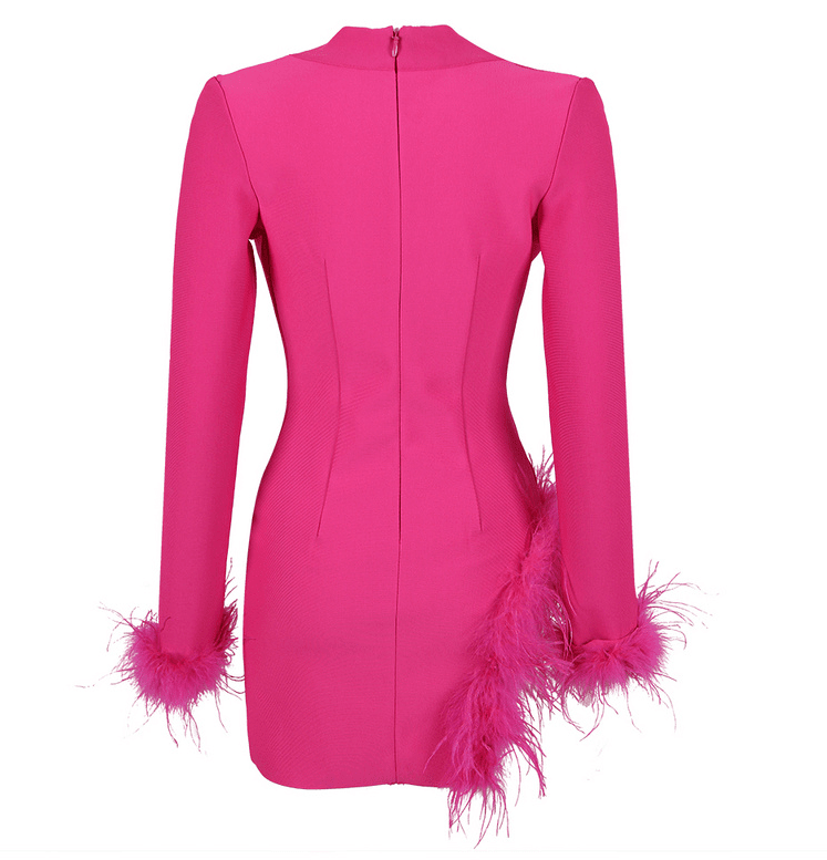 Marzena Pink Mini Dress