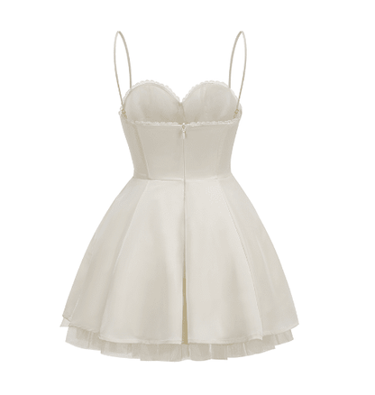 Saski Cream Mini Dress
