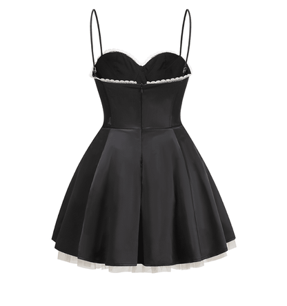 Saski Black Mini Dress
