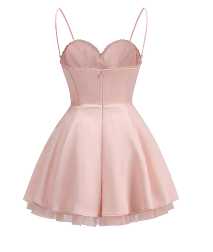 Saski Pink Mini Dress